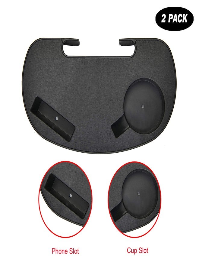 C-CHAIN Universal Zero Gravity Chair Tray, Cup Holder Tray for Fold Lounge Chair, Cup Holder with Water Cup Slot and Cellphone Slot (Small, 2 pcs) - Image 4